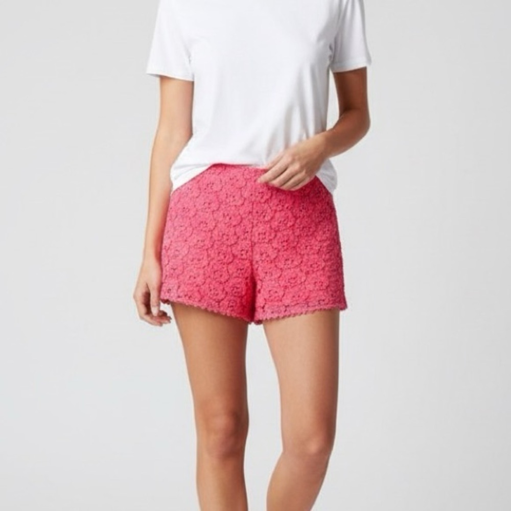 Jennifer Lopez Coral Lace Shorts